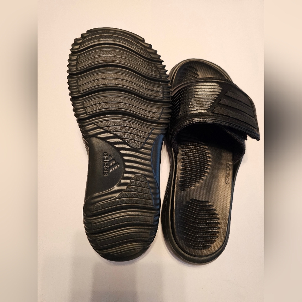 adidas Black Slide Sandals for Men - Picture 4 of 7